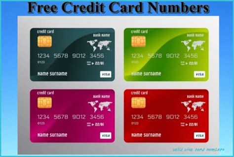 valid credit card numbers that are fake